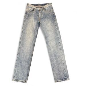 J.Galt / Brandy Melville 90s acid wash high rise straight leg jeans butt size S